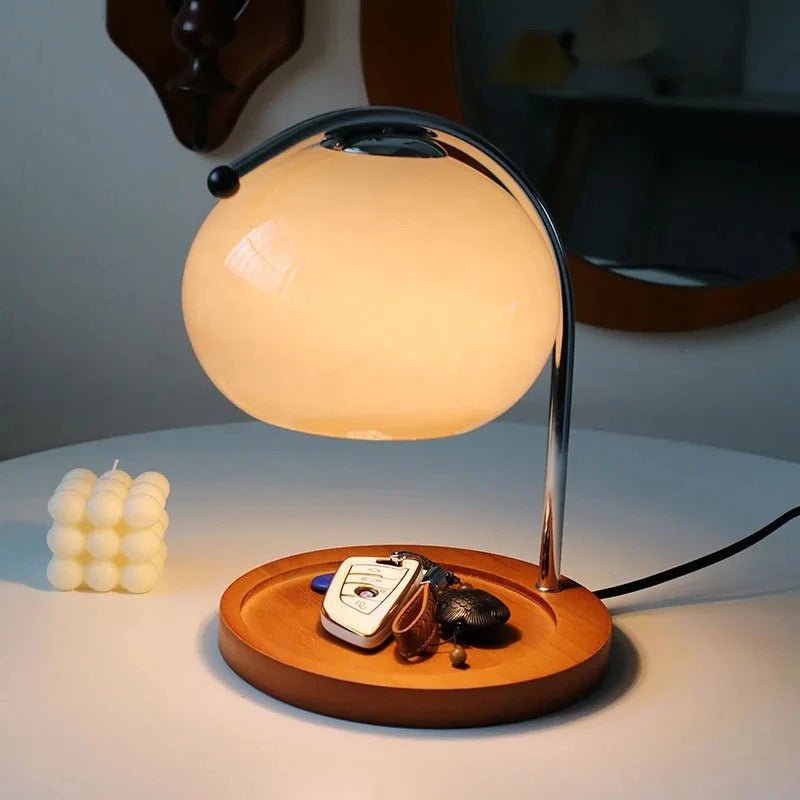 Retro Glass Candle Warmer Lamp With Dimmable Warm Ambiance