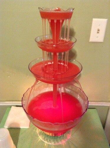 Retro Lighted Party Fountain For Vibrant Event Lighting