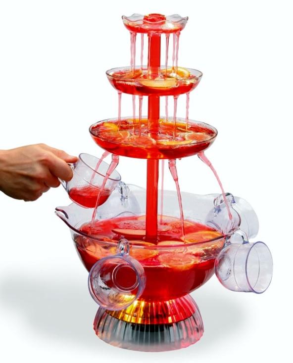Retro Lighted Party Fountain For Vibrant Event Lighting
