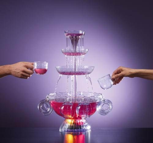 Retro Lighted Party Fountain For Vibrant Event Lighting