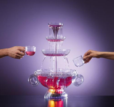 Retro Lighted Party Fountain For Vibrant Event Lighting