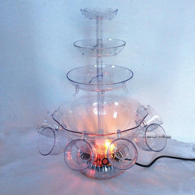 Retro Lighted Party Fountain For Vibrant Event Lighting