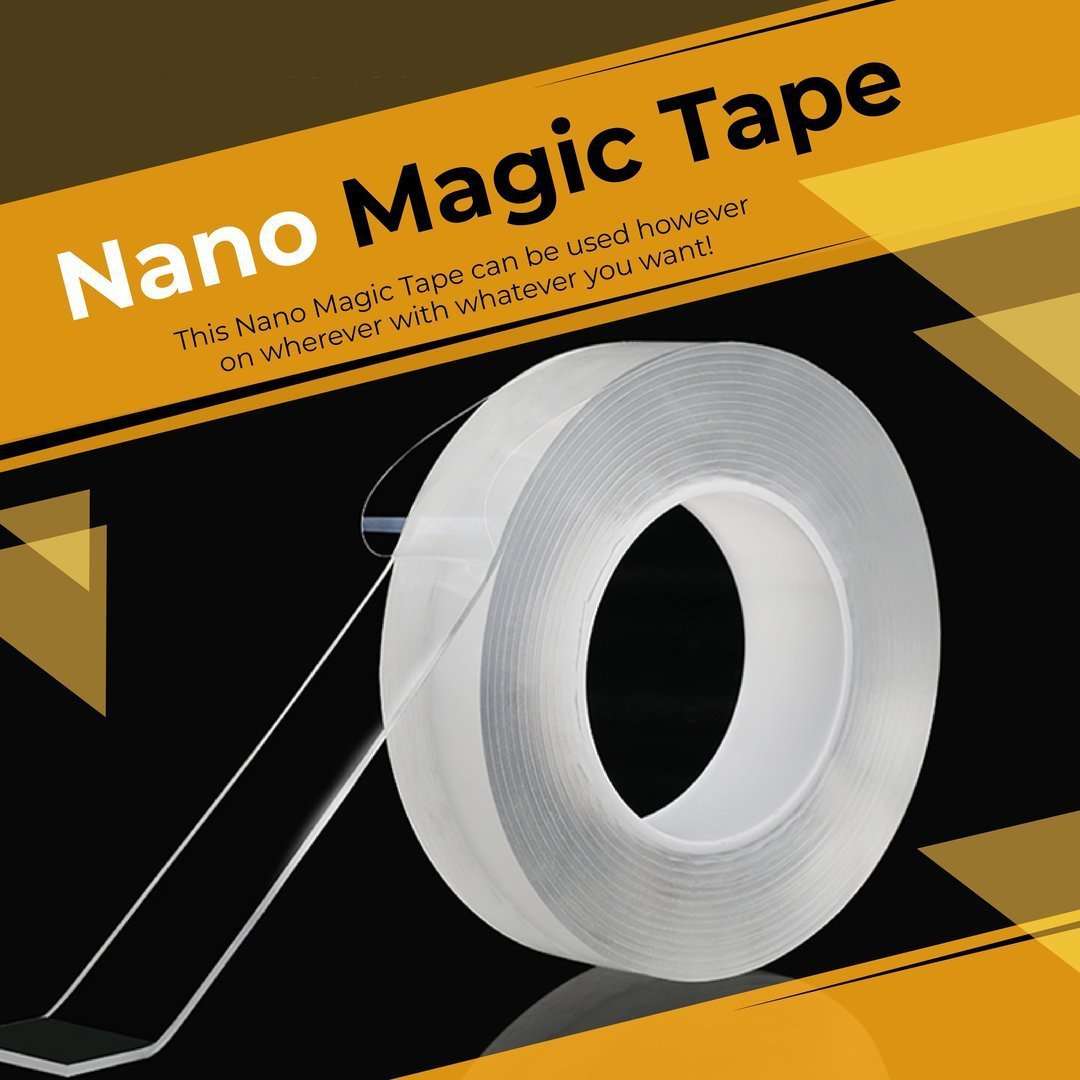Reusable Adhesive Nano Magic Tape Double Sided Removable Home Tape
