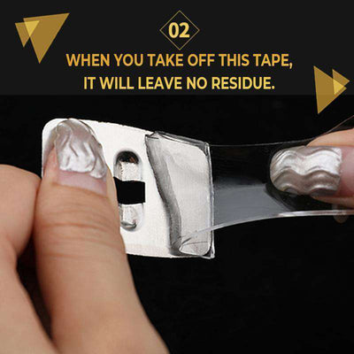 Reusable Adhesive Nano Magic Tape Double Sided Removable Home Tape