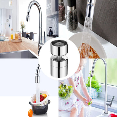 Metal Robotic Arm Faucet Extender With 1080 Degree Rotating Nozzle