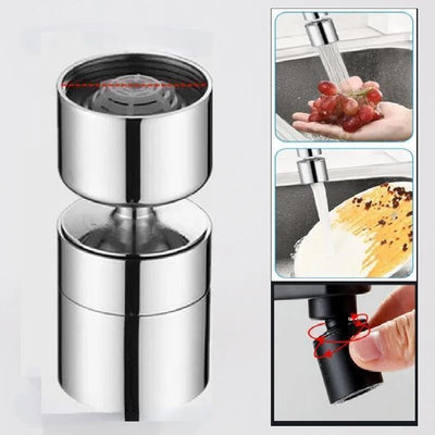 Metal Robotic Arm Faucet Extender With 1080 Degree Rotating Nozzle