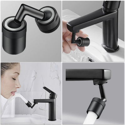Metal Robotic Arm Faucet Extender With 1080 Degree Rotating Nozzle