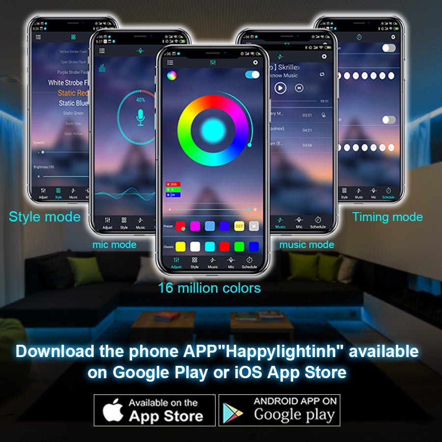 RGB Backlight LED Strip For Home Decoration And Ambience Lighting