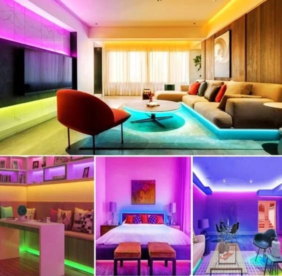 RGB Light Strip Kit Music Sync Color Changing LED Lights For Room