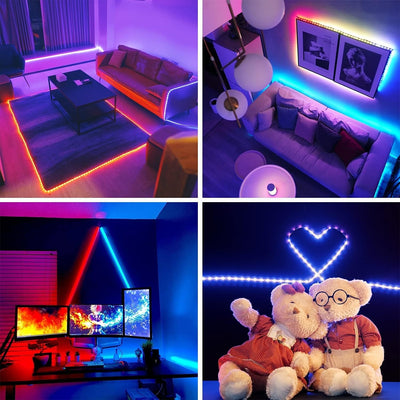 RGB Light Strip Kit Music Sync Color Changing LED Lights For Room