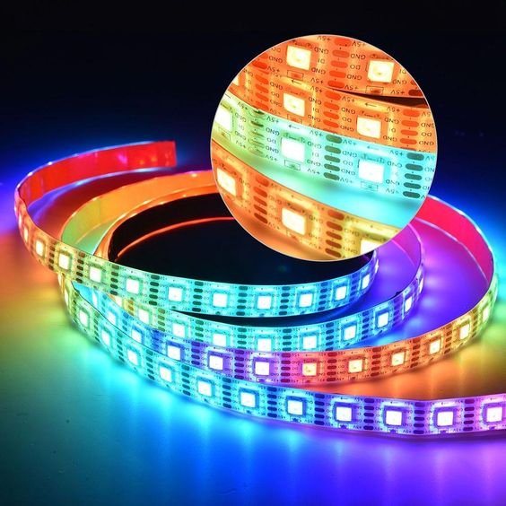 RGB Light Strip Kit Music Sync Color Changing LED Lights For Room