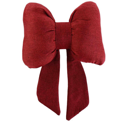Car Neck Pillow Ribbon Bow Linen Ergonomic Cotton Comfort