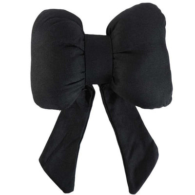 Car Neck Pillow Ribbon Bow Linen Ergonomic Cotton Comfort
