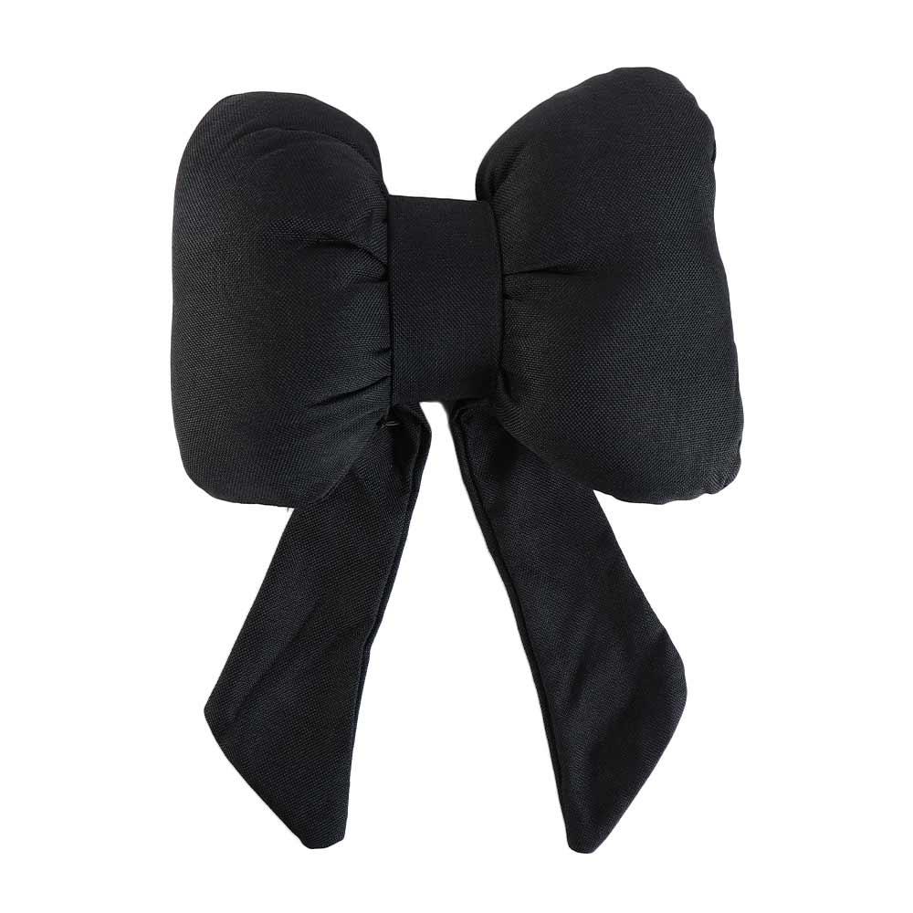 Car Neck Pillow Ribbon Bow Linen Ergonomic Cotton Comfort