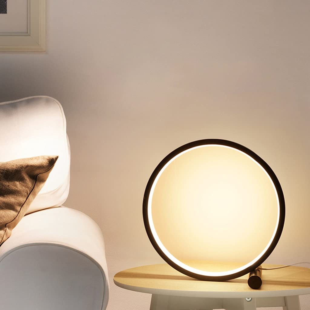 Ring Dimmable LED Desk Lamp For Reading Study Bedroom Bedside