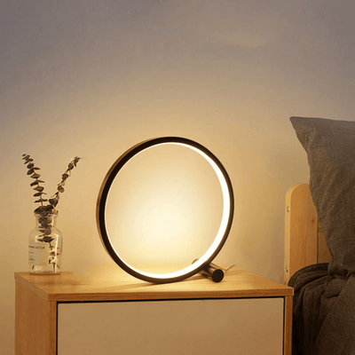 Ring Dimmable LED Desk Lamp For Reading Study Bedroom Bedside
