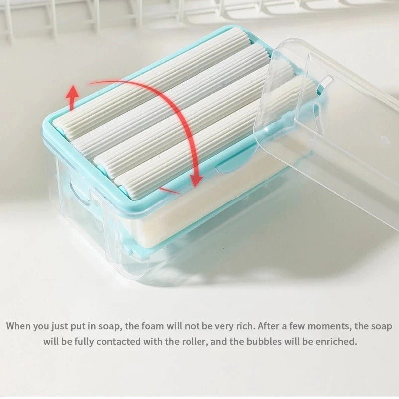 Roller Soap Dish Holder For Bathroom Keeps Soap Dry And Clean