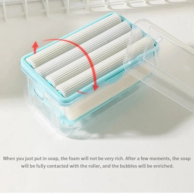 Roller Soap Dish Holder For Bathroom Keeps Soap Dry And Clean