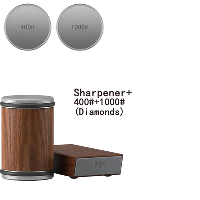 Rolling Knife Sharpener With Magnetic Holder And Diamond Sharpening Stone