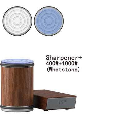 Rolling Knife Sharpener With Magnetic Holder And Diamond Sharpening Stone