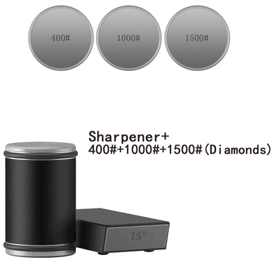 Rolling Knife Sharpener With Magnetic Holder And Diamond Sharpening Stone