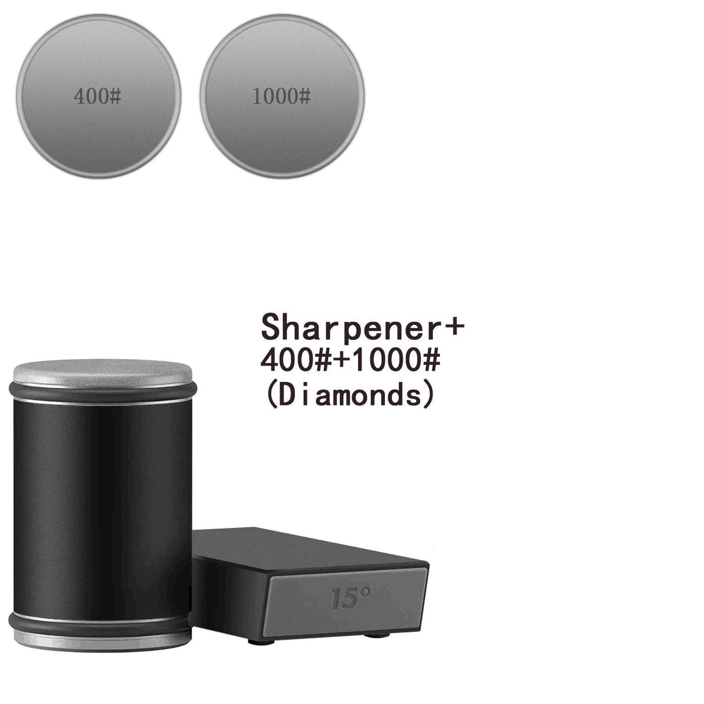 Rolling Knife Sharpener With Magnetic Holder And Diamond Sharpening Stone
