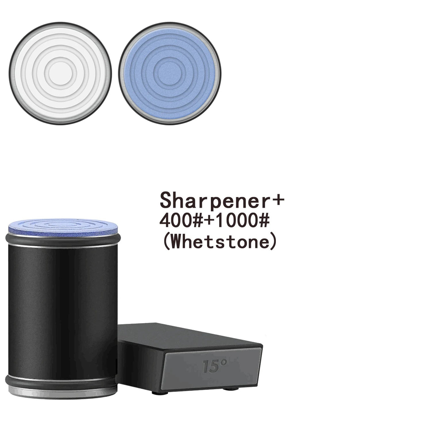 Rolling Knife Sharpener With Magnetic Holder And Diamond Sharpening Stone