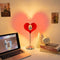 Romantic Heart Light Lamp LED Sunset Mood Lamp For Bedroom Decor