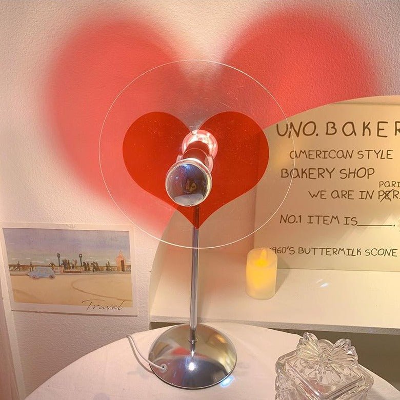 Romantic Heart Light Lamp LED Sunset Mood Lamp For Bedroom Decor