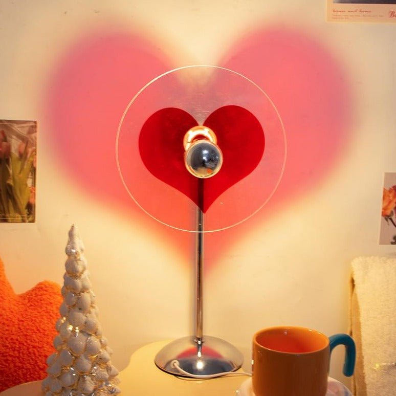 Romantic Heart Light Lamp LED Sunset Mood Lamp For Bedroom Decor