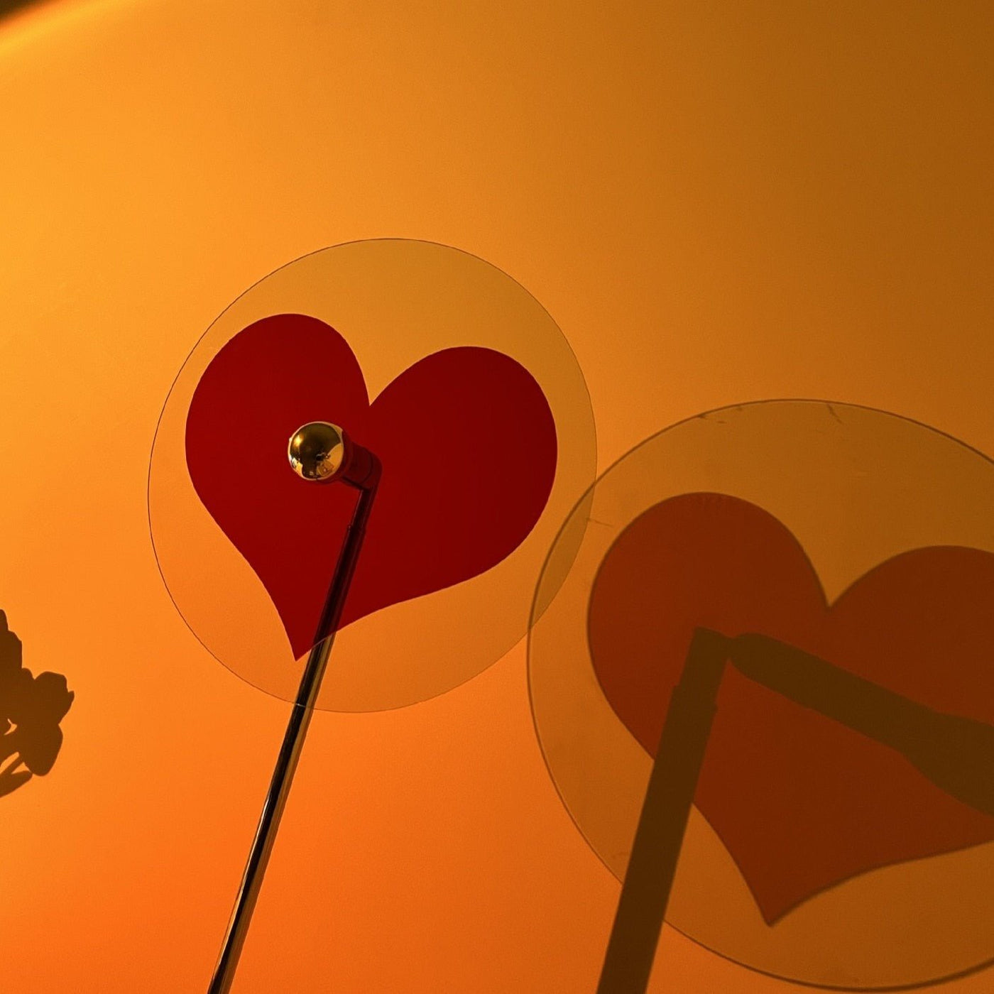 Romantic Heart Light Lamp LED Sunset Mood Lamp For Bedroom Decor