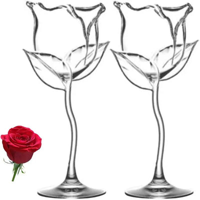 Rose Wine Goblets Elegant Glasses For Parties Weddings And Celebrations