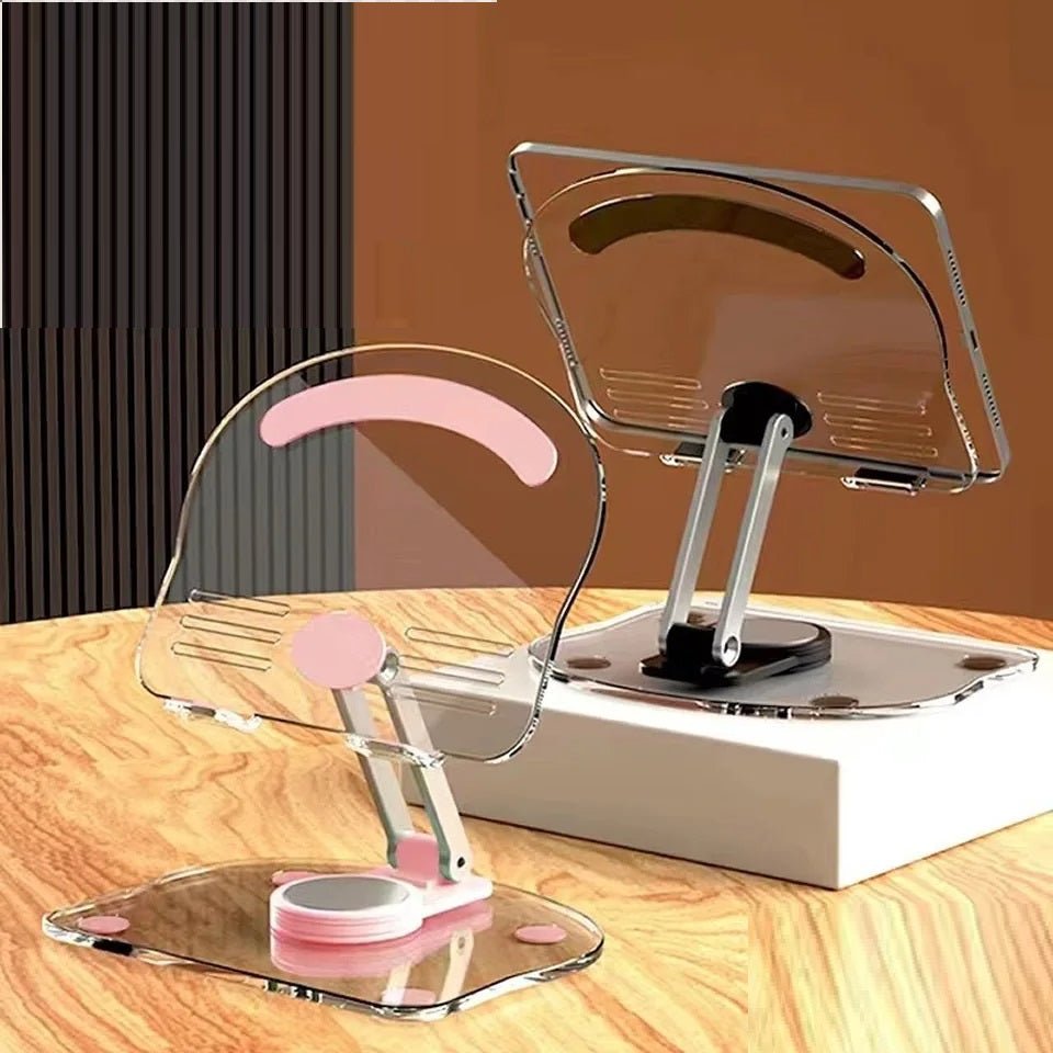 Rotating Acrylic Tablet Stand 360 Degree Adjustable Holder For Tablets