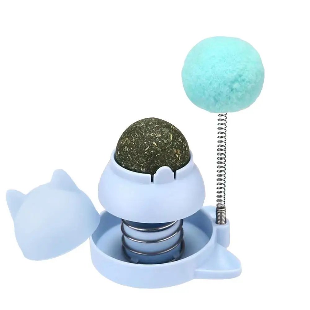 Edible Catnip Balls Rotating Lickable Bubbles Fun Healthy Treats