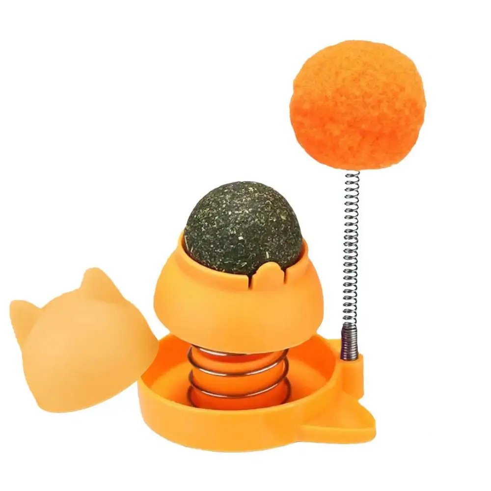 Edible Catnip Balls Rotating Lickable Bubbles Fun Healthy Treats