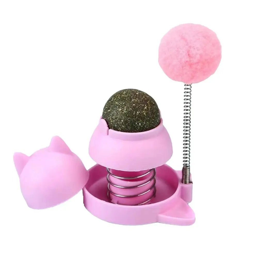 Edible Catnip Balls Rotating Lickable Bubbles Fun Healthy Treats