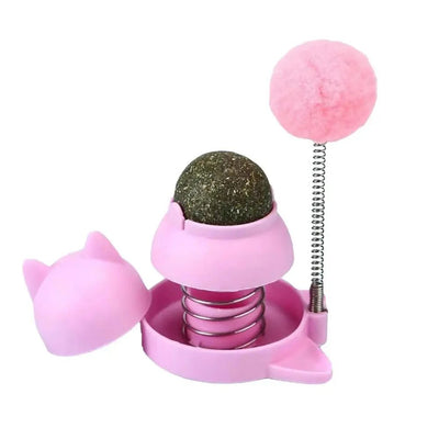 Edible Catnip Balls Rotating Lickable Bubbles Fun Healthy Treats