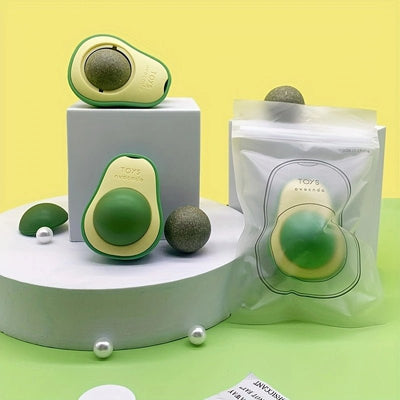 Edible Catnip Balls Rotating Lickable Bubbles Fun Healthy Treats