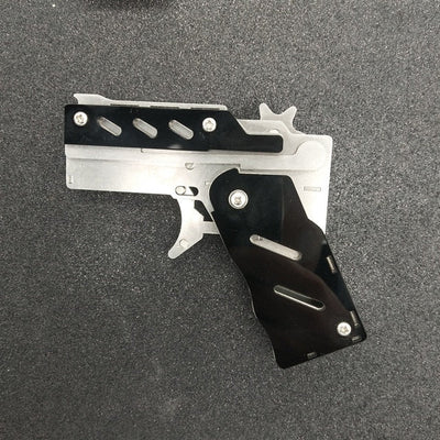 Rubber Band Gun Toy With Keychain Outdoor Shooting Game For Kids