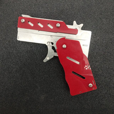 Rubber Band Gun Toy With Keychain Outdoor Shooting Game For Kids