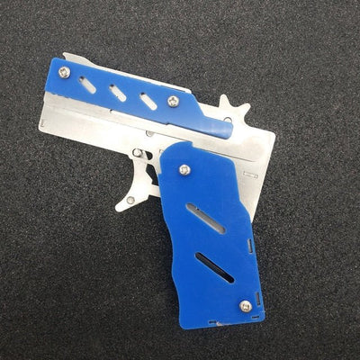 Rubber Band Gun Toy With Keychain Outdoor Shooting Game For Kids