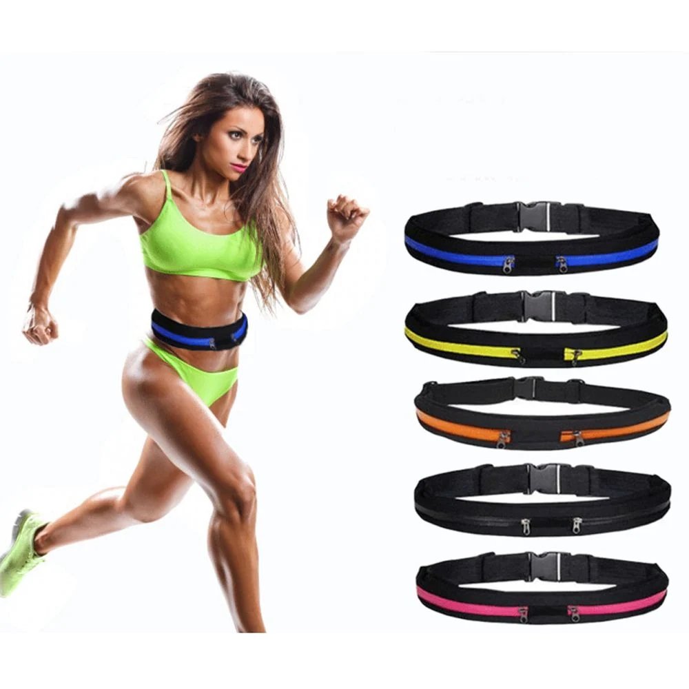 Running Waist Bag For Hiking Cycling Jogging Reflective Pocket Holder