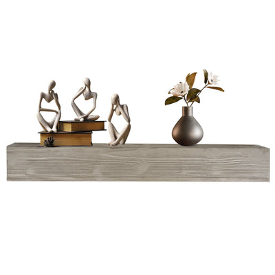 Rustic Mantel Shelf 72 Inch Wall Mounted Floating Shelf Decor