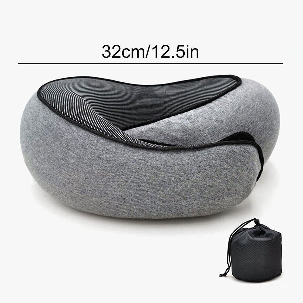 Travel Neck Pillow With RFID Passport Holder For Comfortable Travel