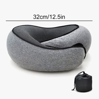 Travel Neck Pillow With RFID Passport Holder For Comfortable Travel