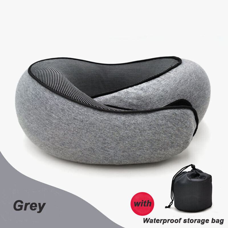 Travel Neck Pillow With RFID Passport Holder For Comfortable Travel