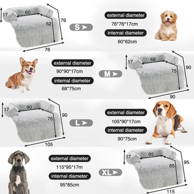 Calming Pet Sofa Protector Soft Durable Cover For Furniture