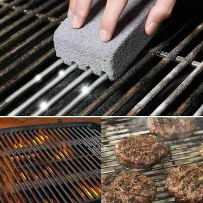 Grill Cleaning Block For Easy Grease And Stain Removal On Barbecue