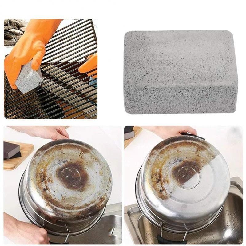 Grill Cleaning Block For Easy Grease And Stain Removal On Barbecue