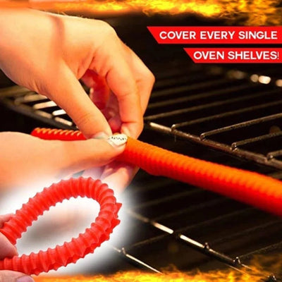 Oven Rack Guard Heat Resistant Silicone Protective Cover For Safety
